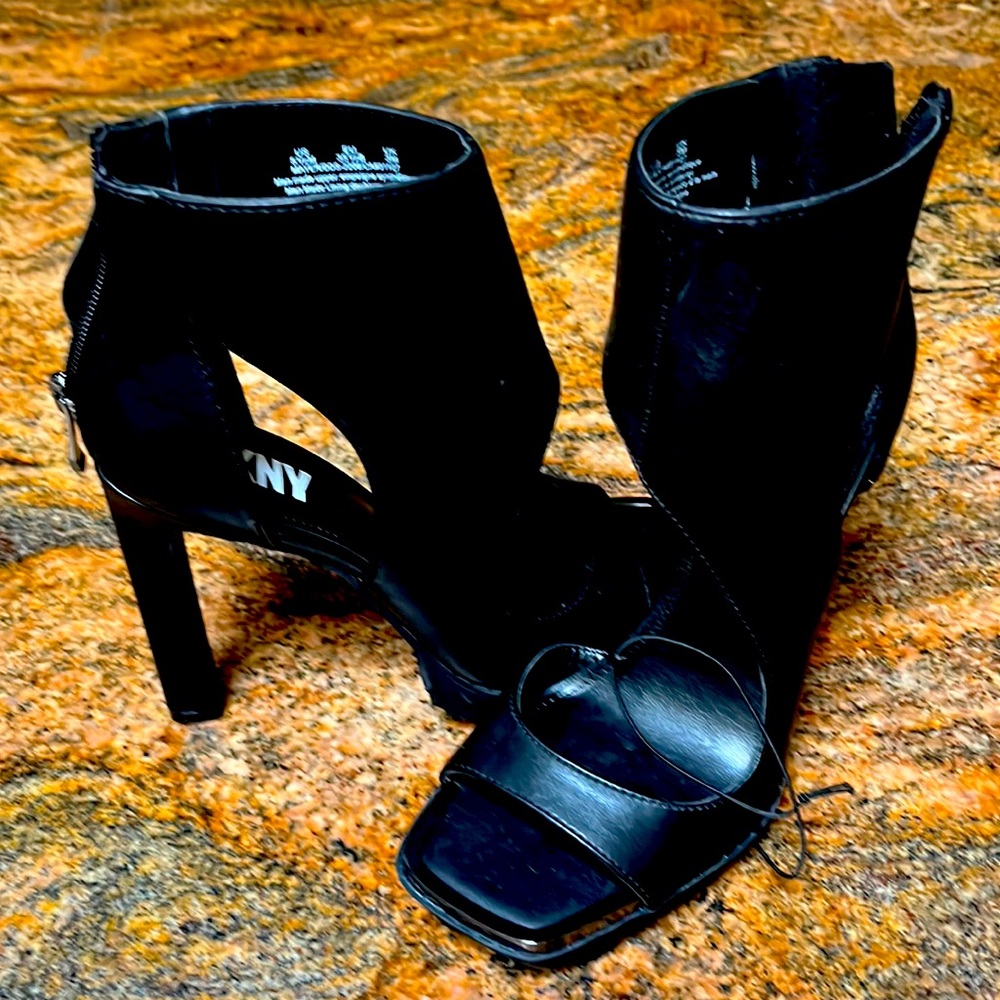 DKNY black heels.